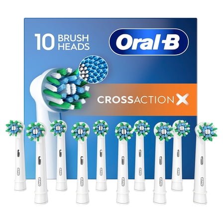 Oral - B CrossAction Brush Heads with Bacterial Protection - No Promo Code Needed!