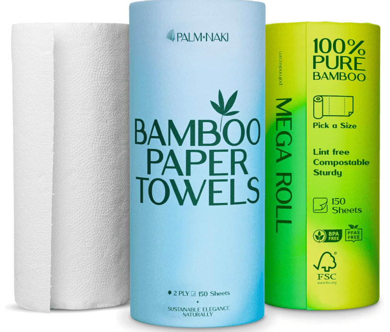 Palm Naki 100% Bamboo Paper Towels - No Promo Code Needed!
