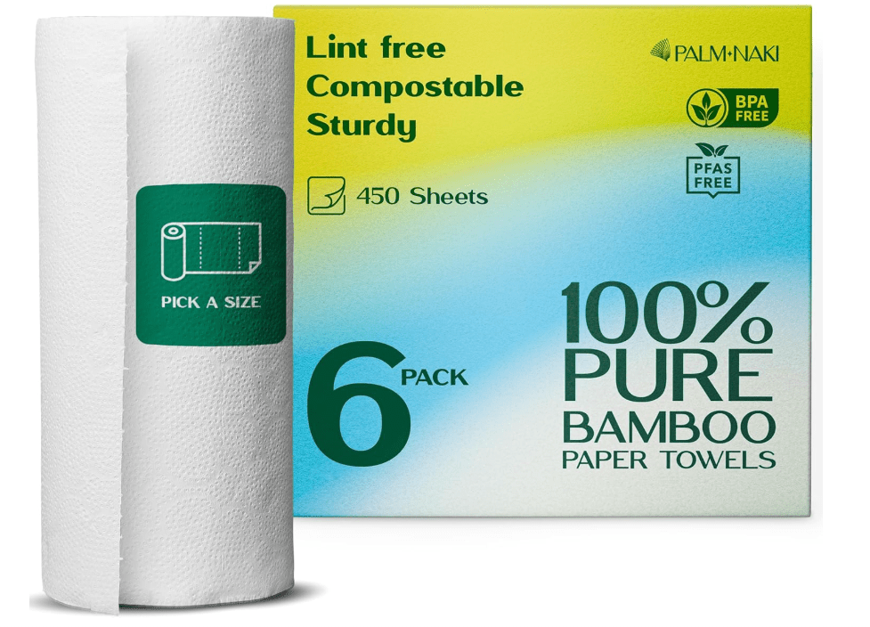 Palm Naki 100% Bamboo Paper Towels - No Promo Code Needed!