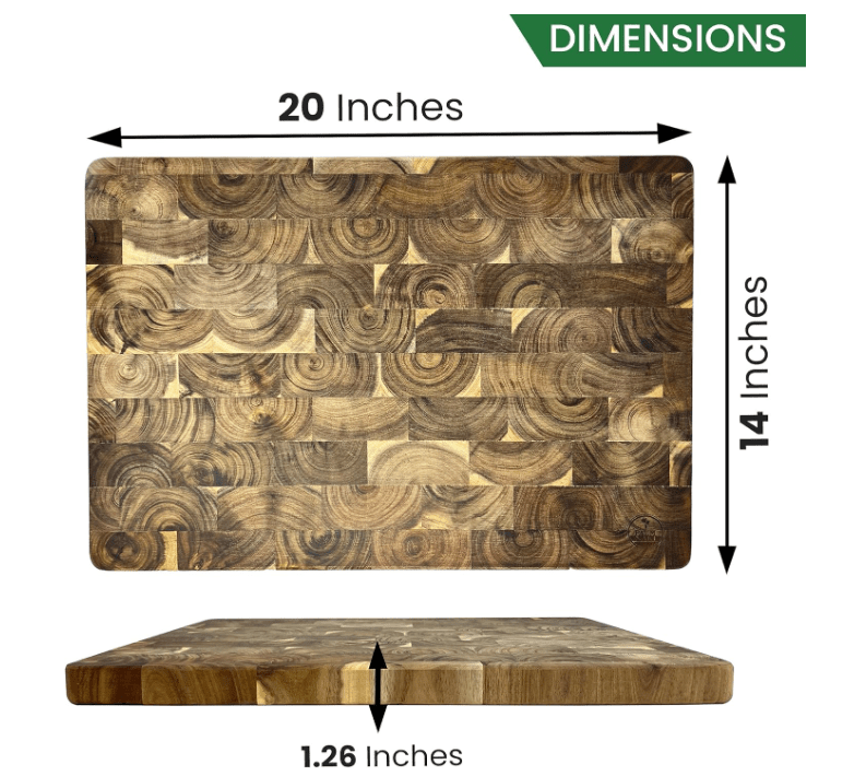 Palm Naki Acacia Wood Cutting Board - No Promo Code Needed!