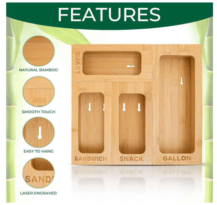 Palm Naki Bamboo Bag Organizer - No Promo Code Needed!