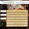 Palm Naki Bamboo Bathmat 1'3" x 1'9" (Rectangular) 1 Beige 840320602429 No Promo Code Needed!