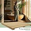 Palm Naki Bamboo Bathmat 1'3" x 1'9" (Rectangular) 1 Beige 840320602429 No Promo Code Needed!