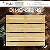 Palm Naki Bamboo Bathmat 1'3" x 1'9" (Rectangular) 1 Beige 840320602429 No Promo Code Needed!