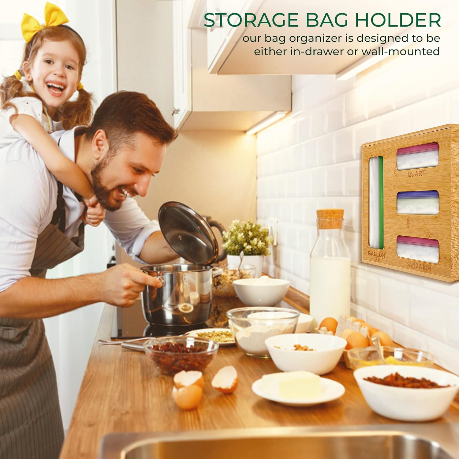 Palm Naki Bamboo Ziplock Bag Storage Organizer - No Promo Code Needed!