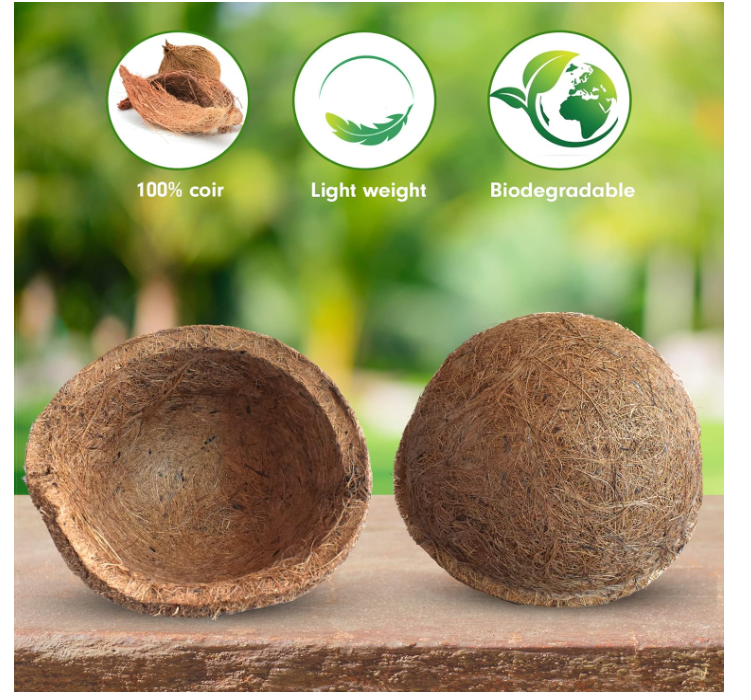 Palm Naki Coconut Coir Hanging Planter - No Promo Code Needed!