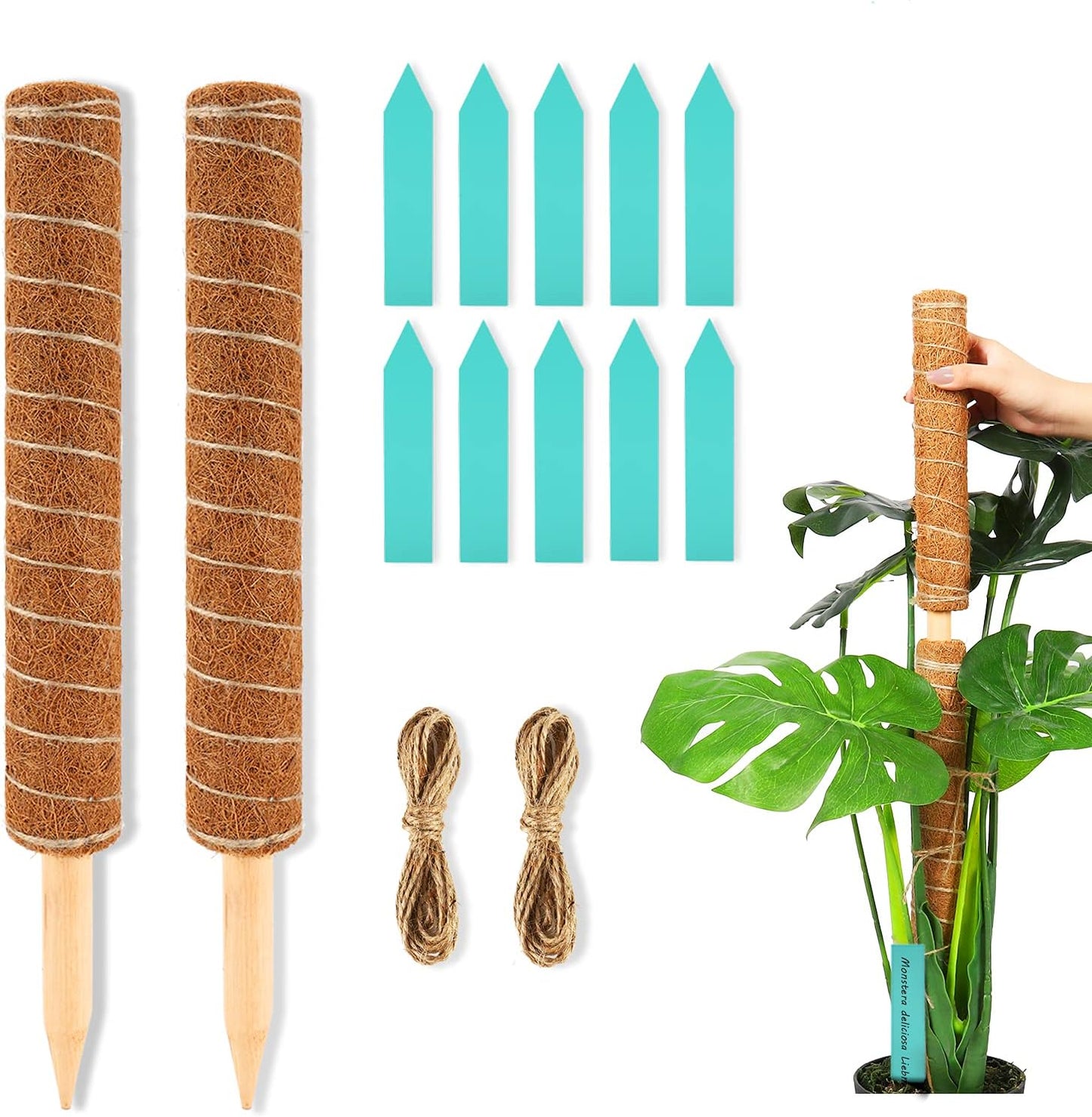 Palm Naki Coir Totem Pole - Support - No Promo Code Needed!