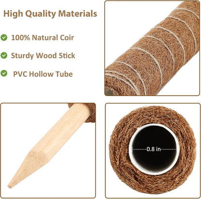 Palm Naki Coir Totem Pole - Support - No Promo Code Needed!