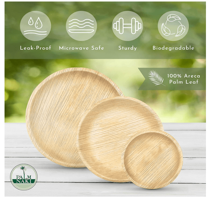 Palm Naki Palm Leaf Round Plates - No Promo Code Needed!