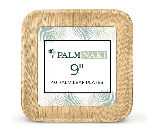 Palm Naki Palm Naki Square Plate 40Ct - Used Like New 9 Inches CONDITION: USED LIKE NEW 840320603365 No Promo Code Needed!
