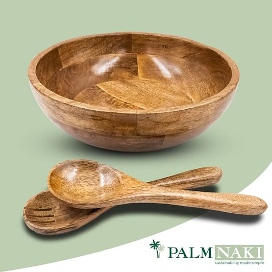 Palm Naki PL Palm Naki Salad Bowl With Two Servers - New Missing Box CONDITION: NEW MISSING BOX 840320600449 No Promo Code Needed!
