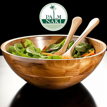 Palm Naki PL Palm Naki Salad Bowl With Two Servers - Used Very Good CONDITION: USED VERY GOOD 840320600449 No Promo Code Needed!