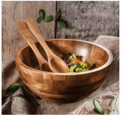 Palm Naki Salad Bowl With Two Servers - No Promo Code Needed!