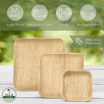 Palm Naki Square Palm Leaf Plates - No Promo Code Needed!
