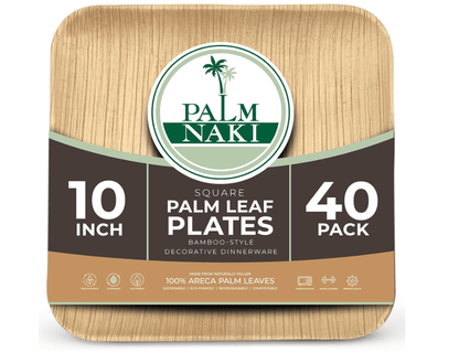 Palm Naki Square Palm Leaf Plates - No Promo Code Needed!