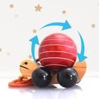 Palm Naki Whimsical Wooden Twisting Turtle Pull Toy 1 Multicolor 808218695632 No Promo Code Needed!