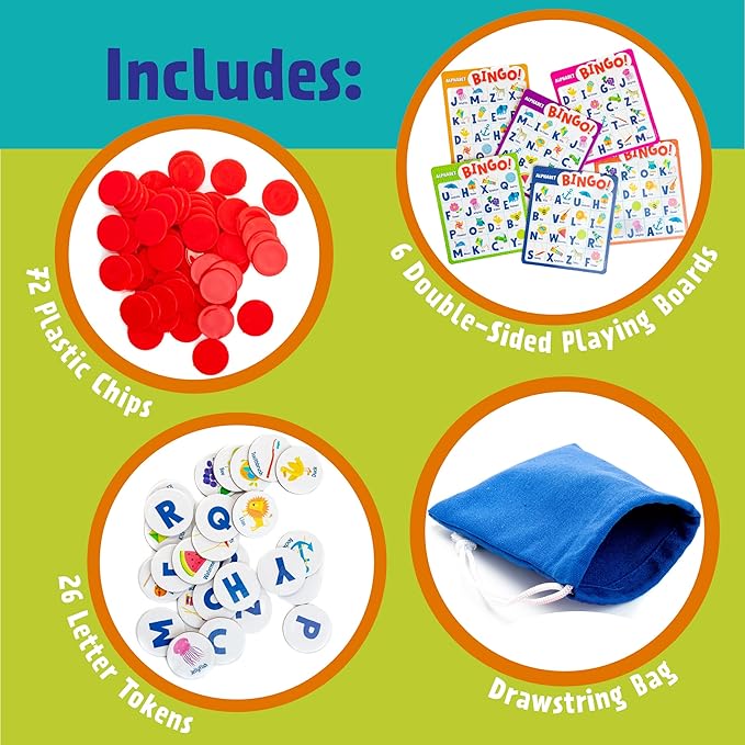 Peaceable Kingdom Peaceable Kingdom Bingo Alphabet Bingo! 1 Piece 643356058402 No Promo Code Needed!