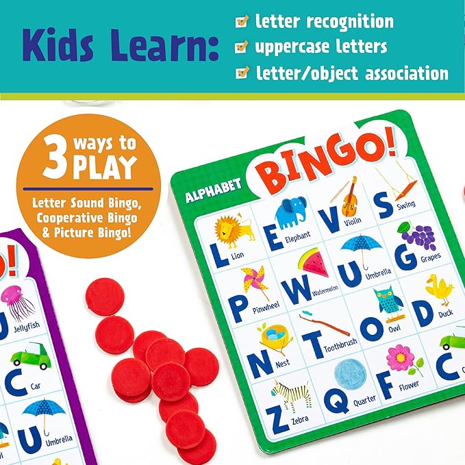 Peaceable Kingdom Peaceable Kingdom Bingo Alphabet Bingo! 1 Piece 643356058402 No Promo Code Needed!