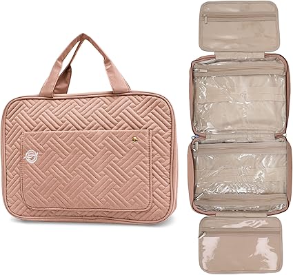 Pink Marine Travel Hanging Toiletry Bag - No Promo Code Needed!