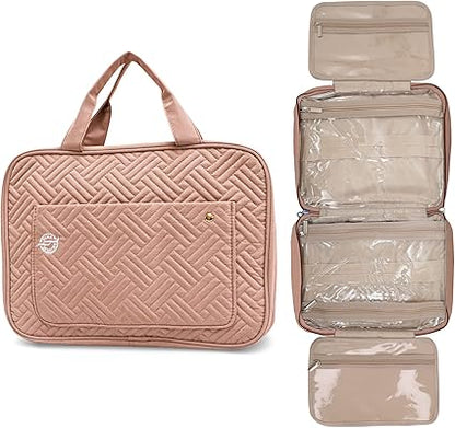 Pink Marine Travel Hanging Toiletry Bag - No Promo Code Needed!