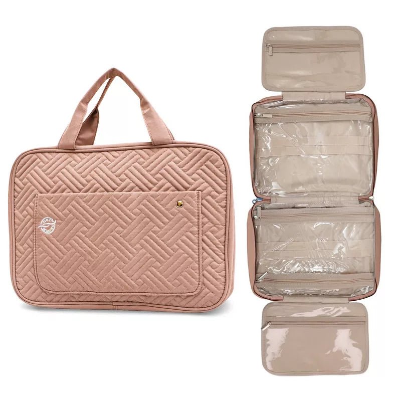 Pink Marine Travel Hanging Toiletry Bag - No Promo Code Needed!