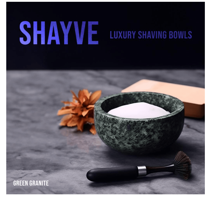 PL ShayVe Shaving Bowl Green Granite 808218790504 No Promo Code Needed!