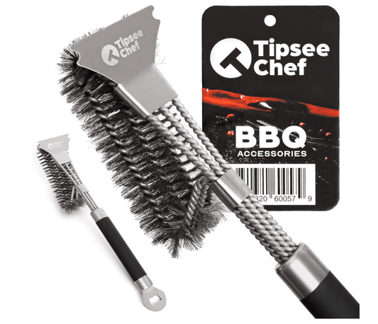 PL TIPSEE Chef Stainless Steel Grill Cleaning Brush and Scraper - No Promo Code Needed!