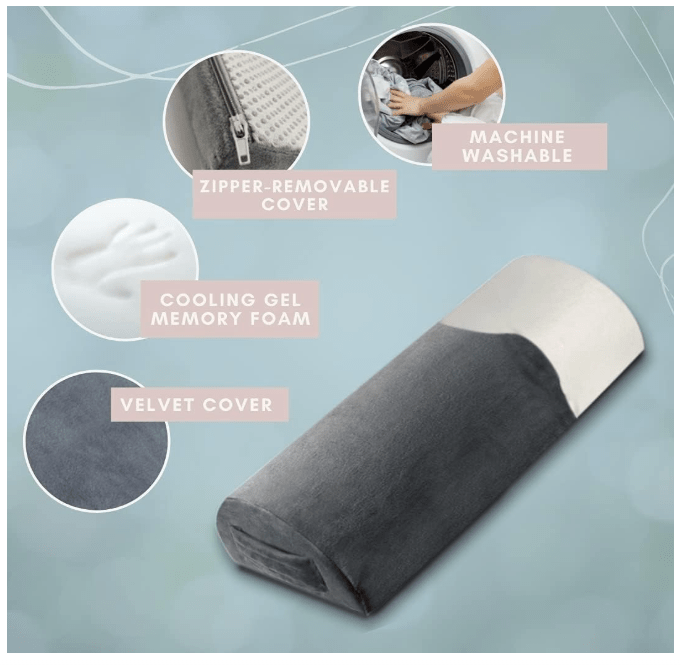 PL Trickonometry D Shape Pillow White 808218746884 No Promo Code Needed!