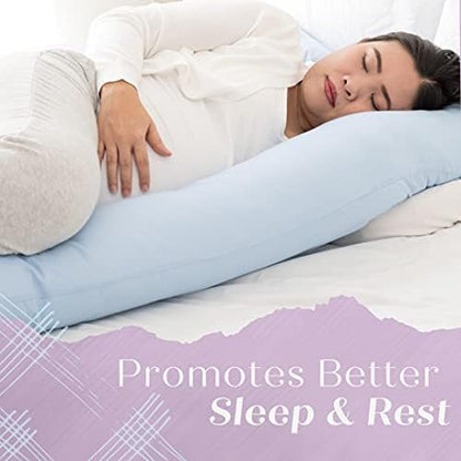 PL U - Shaped Pregnancy Pillow Full Body Maternity Cushion White 808218694208 No Promo Code Needed!