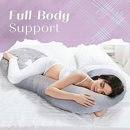 PL U - Shaped Pregnancy Pillow Full Body Maternity Cushion White 808218694208 No Promo Code Needed!