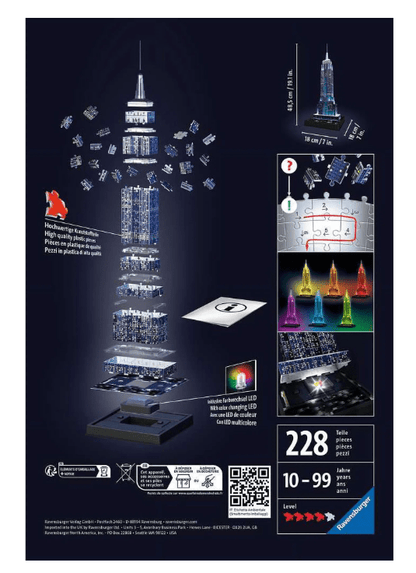 Ravensburger 3D Puzzle Night Edition Empire State Building - No Promo Code Needed!