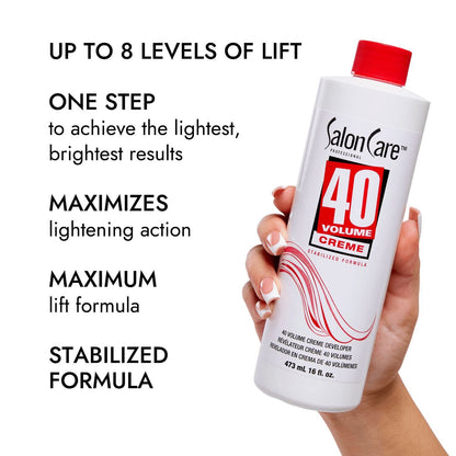 Salon Care 40 Volume Creme Developer 16 oz 5033102918299 No Promo Code Needed!