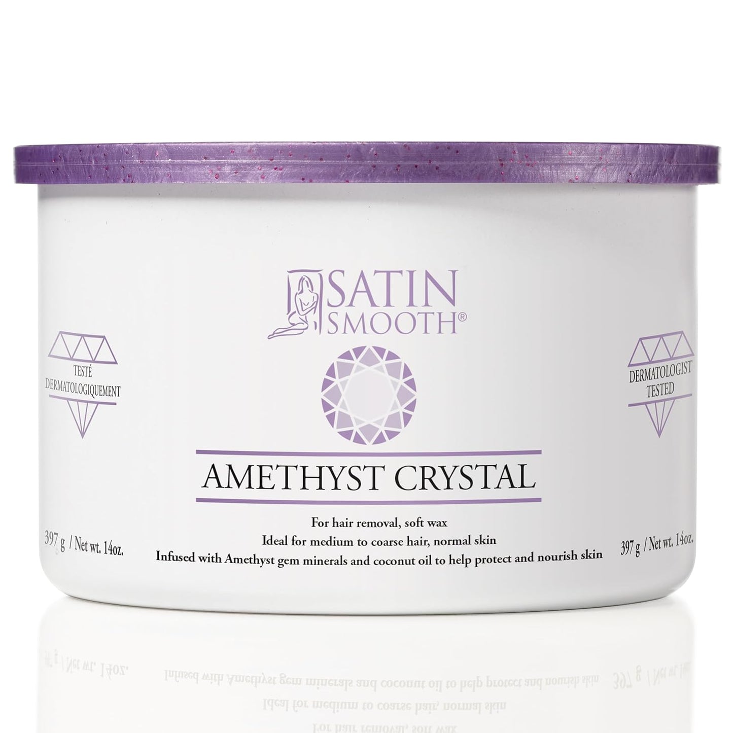 Satin Smooth Amethyst Crystal Hair Removal Wax - No Promo Code Needed!