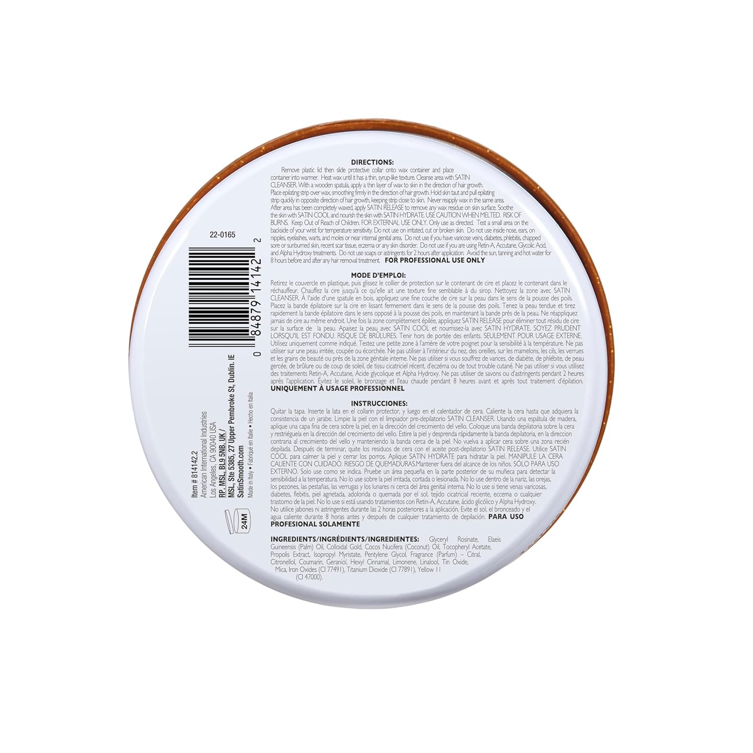 Satin Smooth Golden Quartz Hair Removal Wax 14 oz 074108357069 No Promo Code Needed!