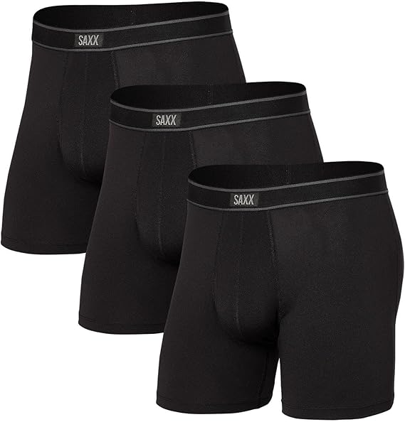 SAXX Saxx Mens Underwear Daytripper Boxer Briefs With Fly - Used Very Good Pack of 3 Medium CONDITION: USED VERY GOOD 688296384020 No Promo Code Needed!