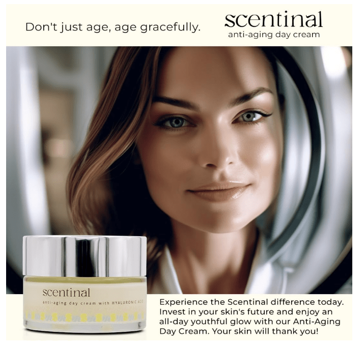 Scentinal Scentinal Anti - Aging Day Cream with Hyaluronic Acid - No Promo Code Needed!