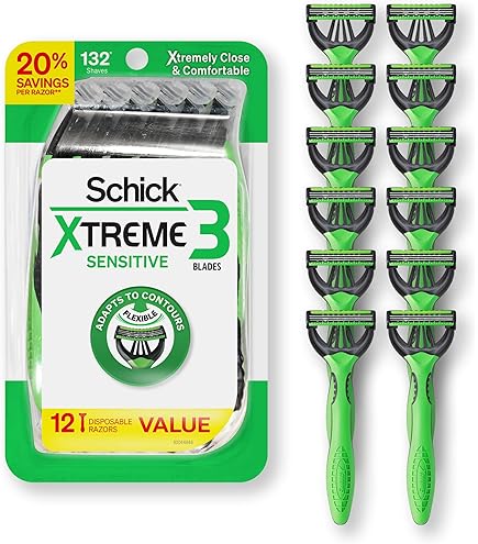 Schick Xtreme 3 Sensitive Razors 24 count Green 841058020998 No Promo Code Needed!
