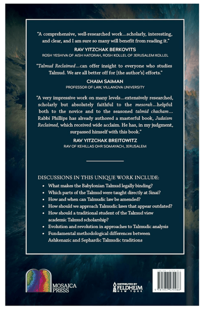Shmuel Phillips Talmud Reclaimed - Book by Shmuel Phillips - No Promo Code Needed!