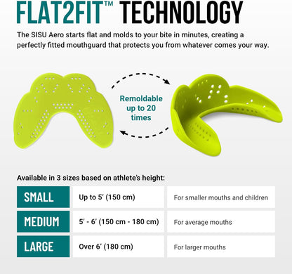 Sisu and Sova Aero Nextgen Sports Mouth Guard Custom Fit Neon Flash - No Promo Code Needed!