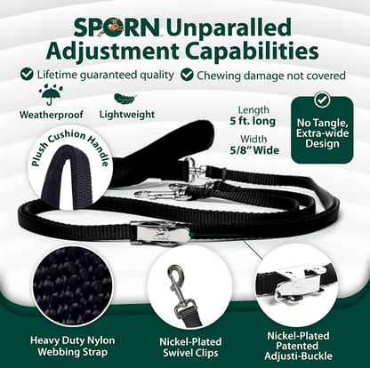 Sporn Pet Products Double Dog Leash Adjustable 708443100799 No Promo Code Needed!