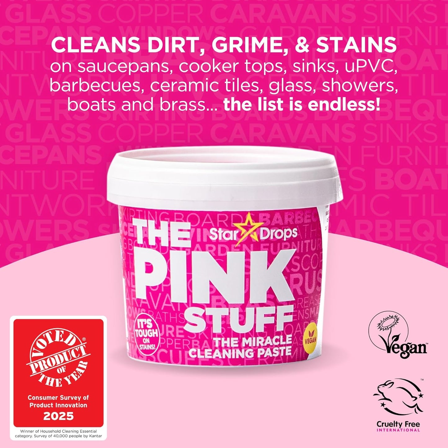 Stardrops The Pink Stuff - The Miracle All Purpose Cleaning Paste - No Promo Code Needed!