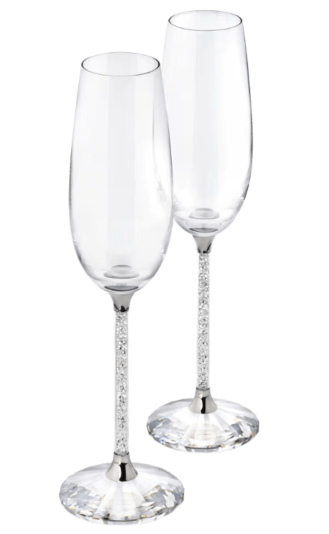 Swarovski Crystalline Toasting Flutes - No Promo Code Needed!