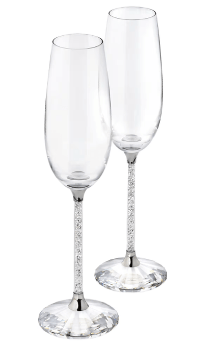 Swarovski Crystalline Toasting Flutes - No Promo Code Needed!