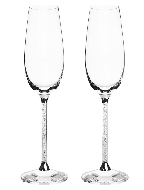 Swarovski Crystalline Toasting Flutes - No Promo Code Needed!
