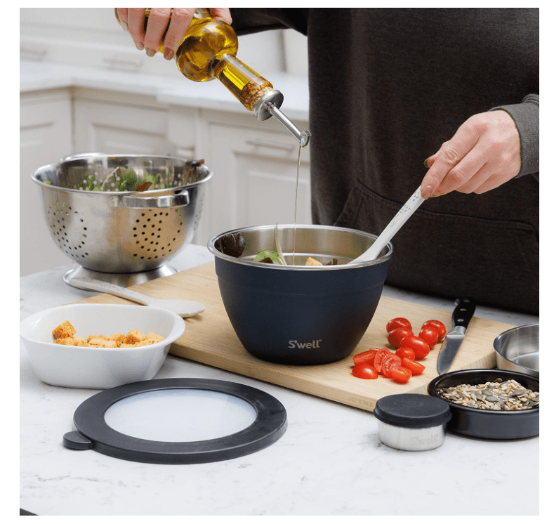 Swell Salad Bowl Set Azurite 1900ml 1 piece Black 5057982095734 No Promo Code Needed!