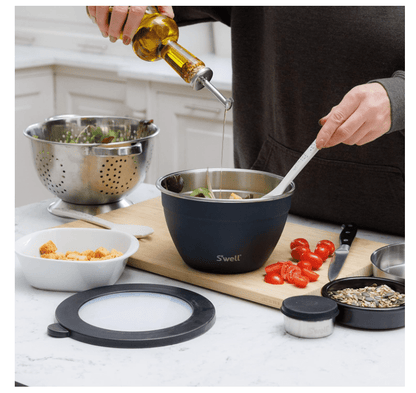 Swell Salad Bowl Set Azurite 1900ml 1 piece Black 5057982095734 No Promo Code Needed!