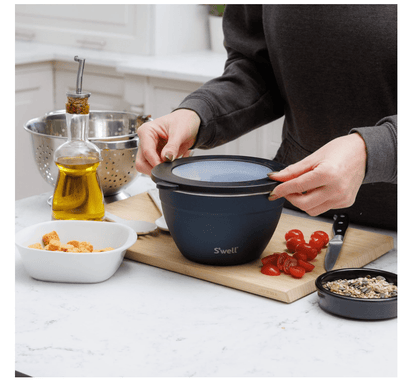 Swell Salad Bowl Set Azurite 1900ml 1 piece Black 5057982095734 No Promo Code Needed!