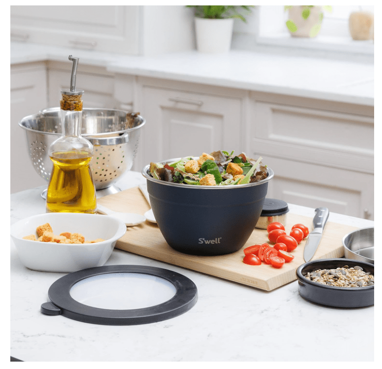 Swell Salad Bowl Set Azurite 1900ml 1 piece Black 5057982095734 No Promo Code Needed!