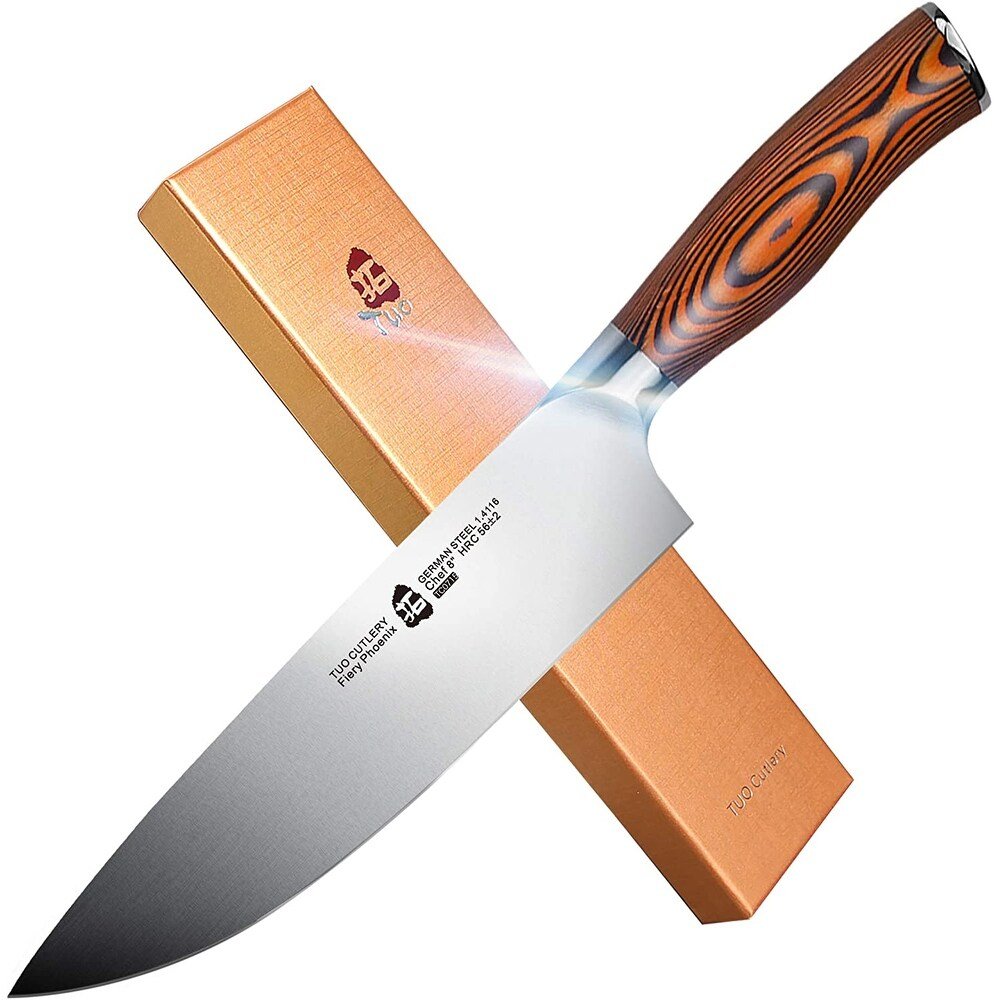 TUO Fiery 8 inch Chef Knife - No Promo Code Needed!