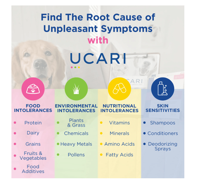 UCARI Pet Sensitivity Test - Screens for 1000+ Intolerances - No Promo Code Needed!